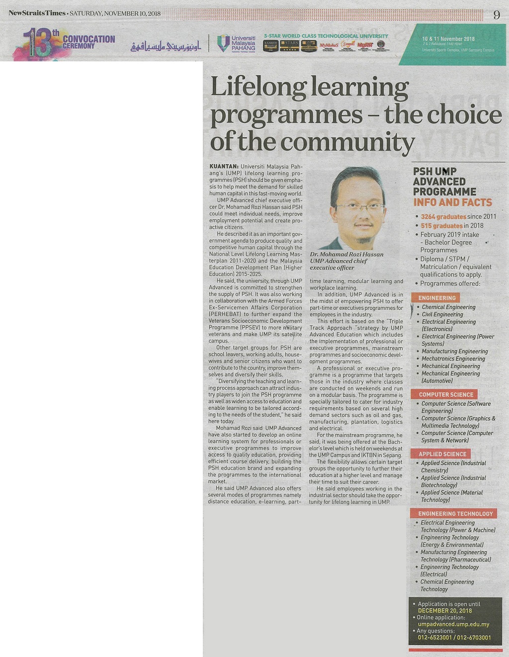 Lifelong learning programmes - the choice of the community 