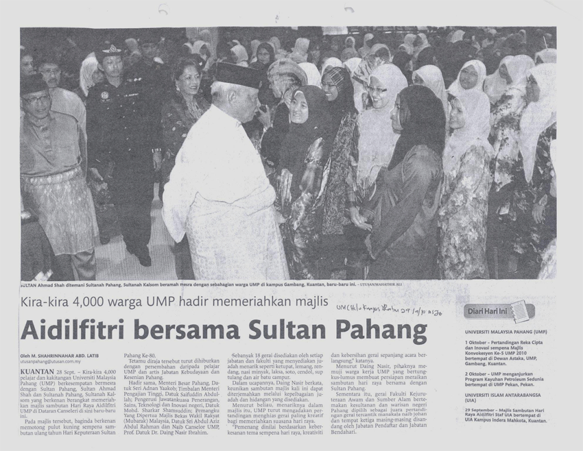 Aidilfitri Bersama Sultan Pahang