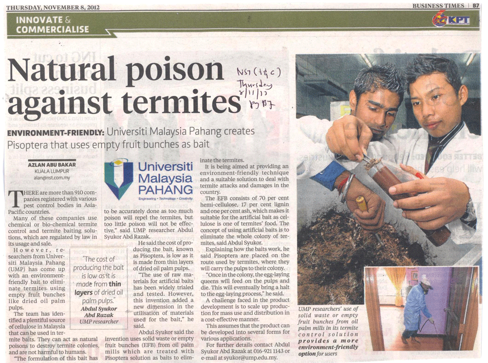 Natural Poison Against Termites
