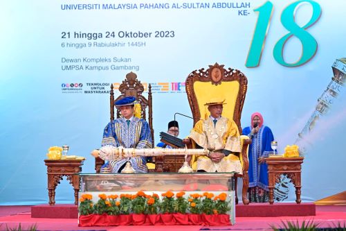 KDYMM Pemangku Raja Pahang, Tengku Hassanal Ibrahim Alam Shah dimasyhurkan sebagai Pro-Canselor UMPSA