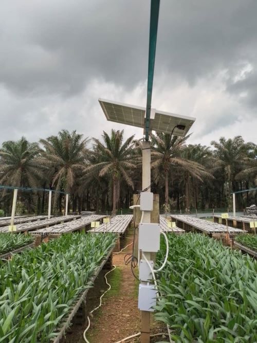Associate Professor Ts. Dr. Roshahliza produce system used solar irrigation drip through IoT method 