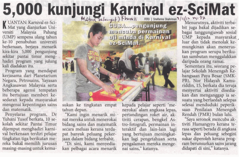 5000 Kunjungi Karnival ez-SciMat