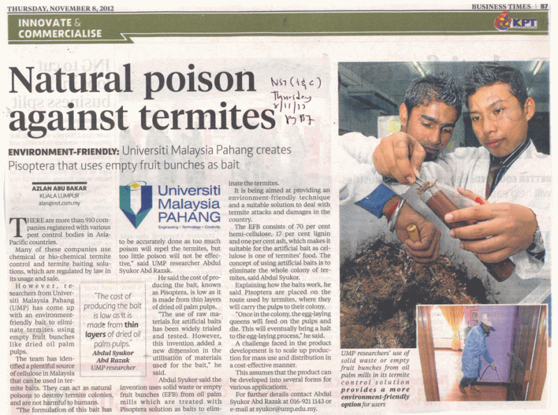 Natural Poison Againts Termites