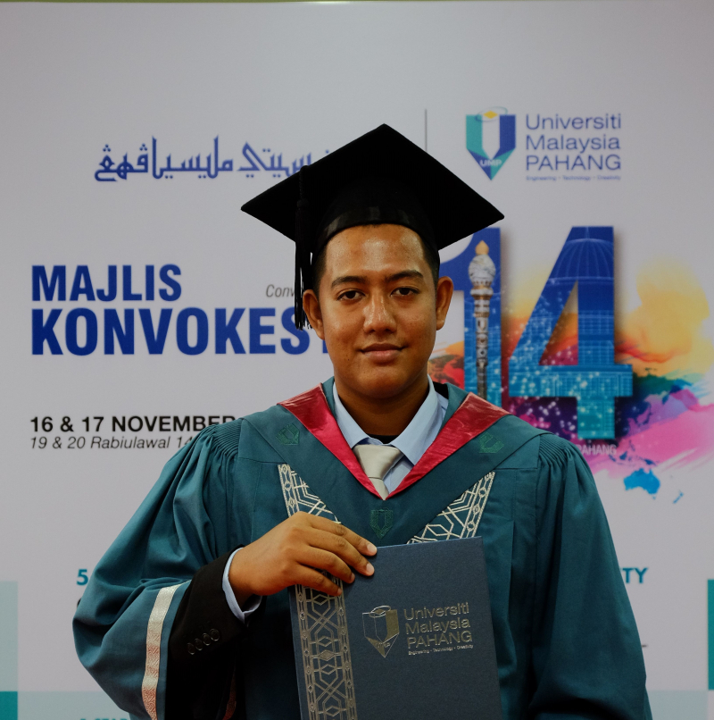 UMP–HsKA Dual-Degree graduate, Mohammed Shafiq is active in sports