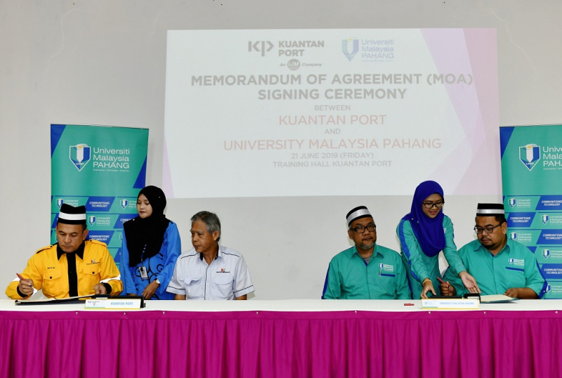 UMP, Kuantan Port signed MoA to enhance corporate governance