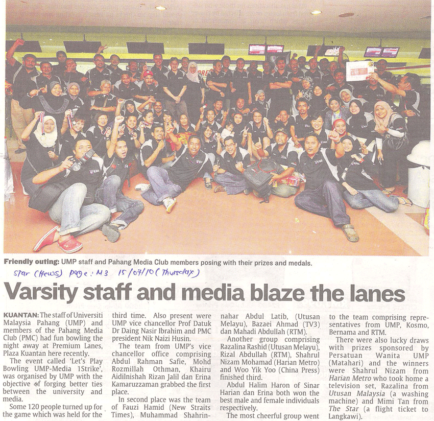 Varsity Staff And Media Blaze The Lanes