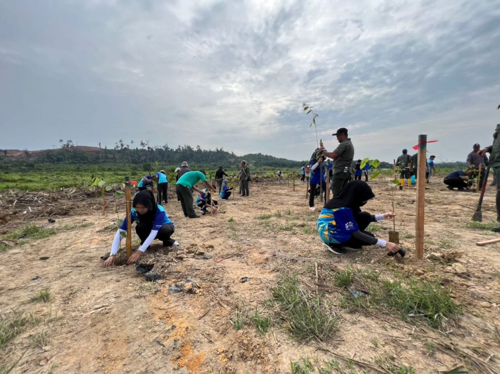 50 KILAU UMP volunteers plant 400 trees in Tasik Chini