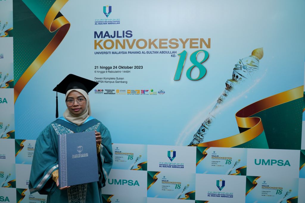 Nilai unik Kokurikulum UMPSA hasilkan kejayaan buat Siti Nurfazlina 