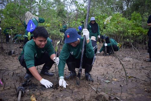 UMPSA and UMW collaboration planted 2,000 Mangrove trees in Cherating
