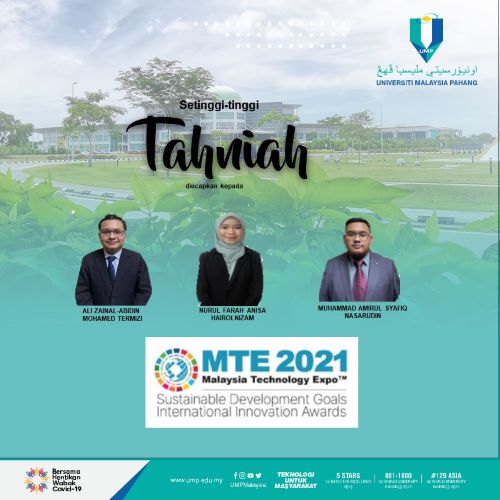 8 UMP research products won medals in MTE 2021