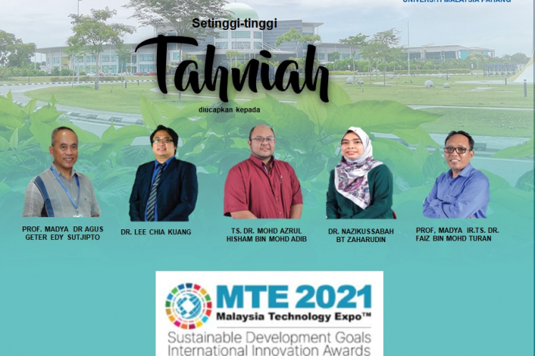 8 UMP research products won medals in MTE 2021
