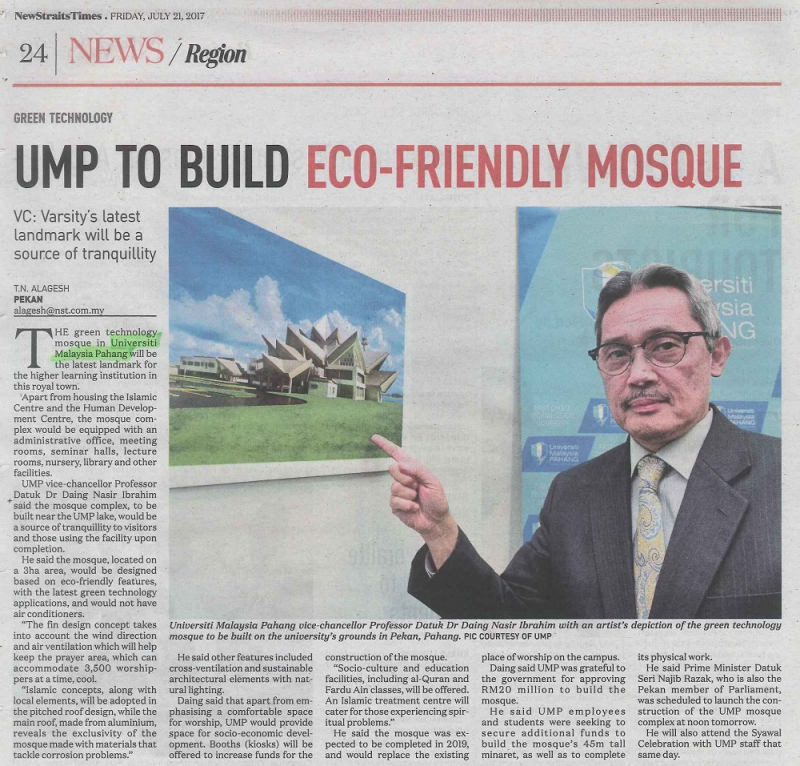 ump-to-build-eco-friendly-mosque