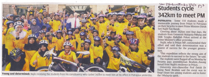Students Cycle 342km To Meet PM