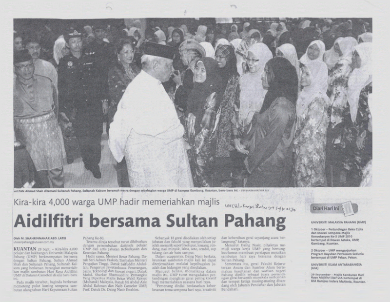 Aidilfitri Bersama Sultan Pahang