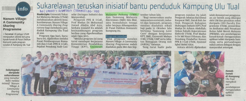 Sukarelawan teruskan inisiatif bantu penduduk Kampung Ulu Tual