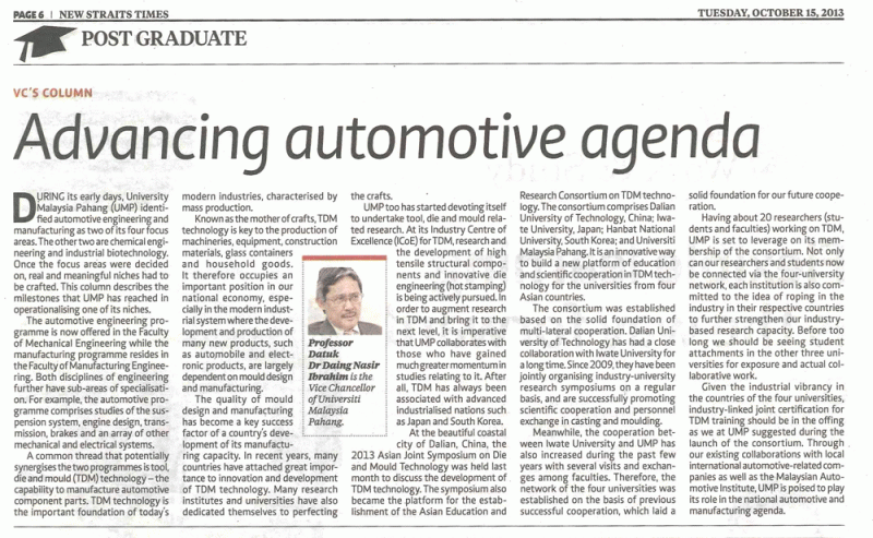 Advancing Automotive Agenda