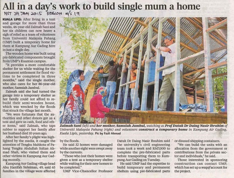 All In A Day's Work To Build Single Mum A Home
