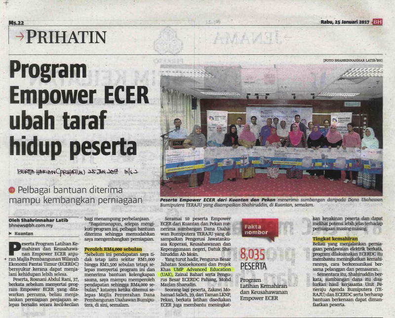 Program Empower ECER ubah taraf hidup peserta