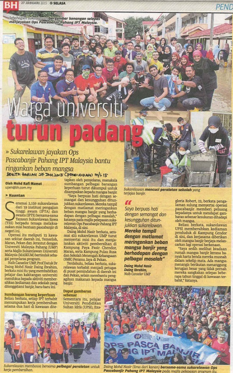 Warga Universiti Turun Padang
