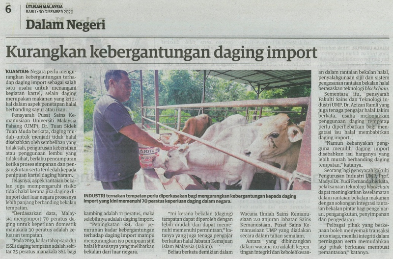 Kurangkan kebergantungan daging import