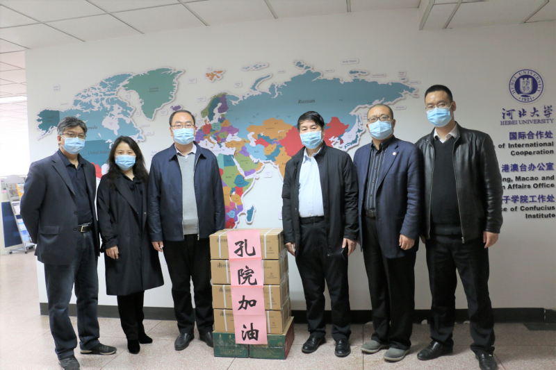 UMP receives face masks and jumpsuits from HBU China