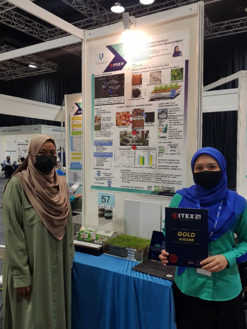 Dr. Noor Suraya produces EnviRoof for sustainable stormwater management