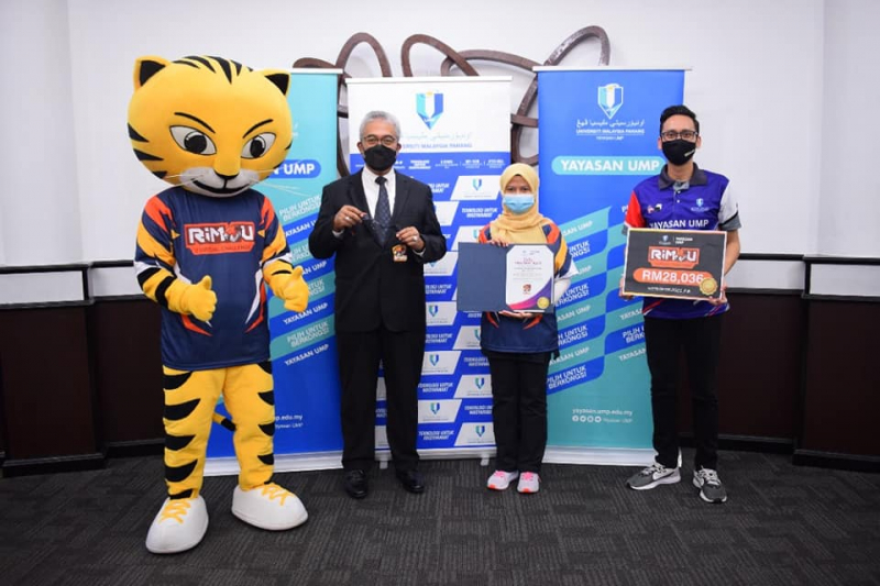 RIMAU Virtual Challenge 2021 raises funds of RM28,036 for the development of Mawaddah Residential College UMP 