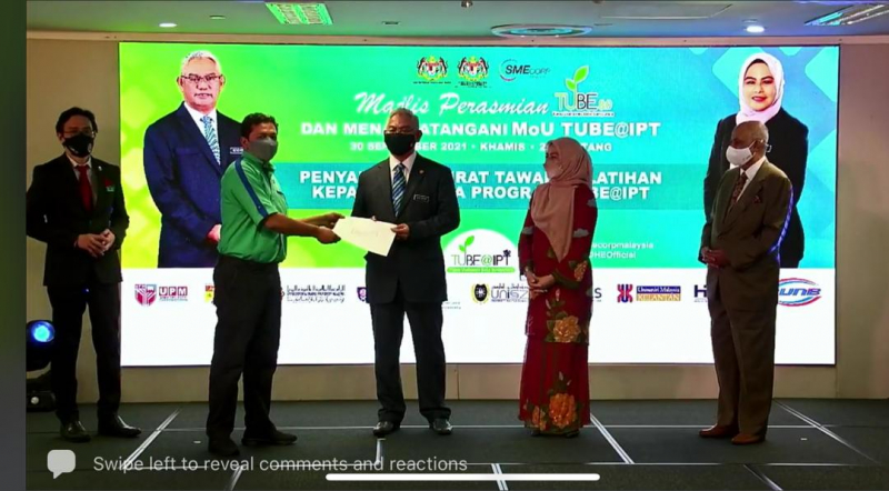UMP, SME Corp. Malaysia jalin kerjasama Program TUBE@IPT lahirkan graduan usahawan