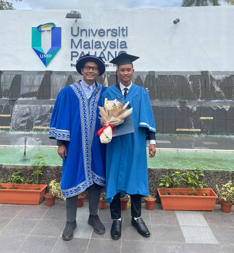 UMP graduand ‘Budin’ moved by a surprise from noble-hearted lecturer