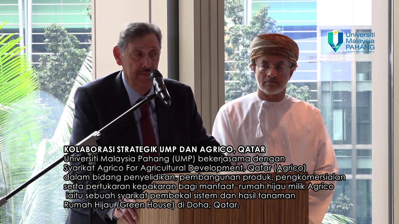 Kolaborasi Strategik Ump Dan Agrico Dalam Pembangunan Produk Pertanian Rumah Hijau Di Qatar